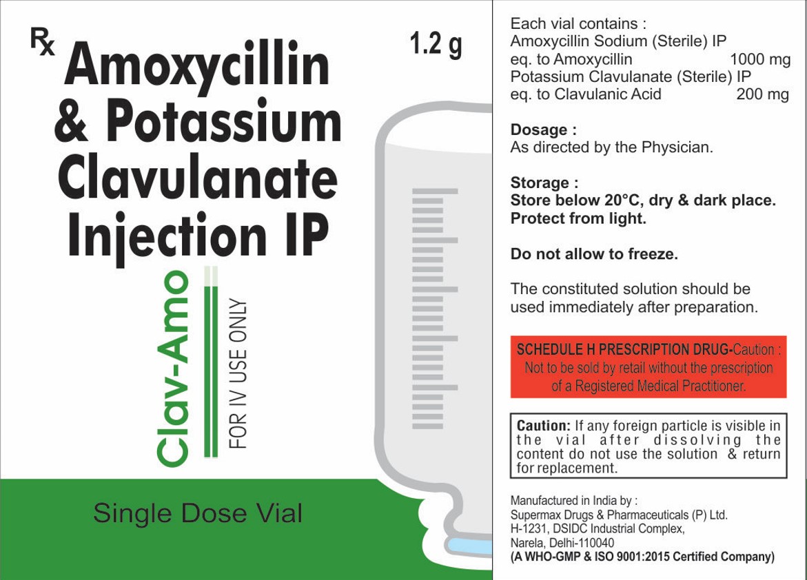 CLAV-AMO-1.2 MG INJ